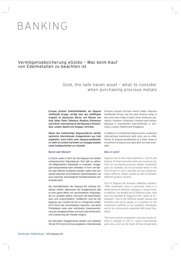 Banking Switzerland Lichtenstein 2017-2018